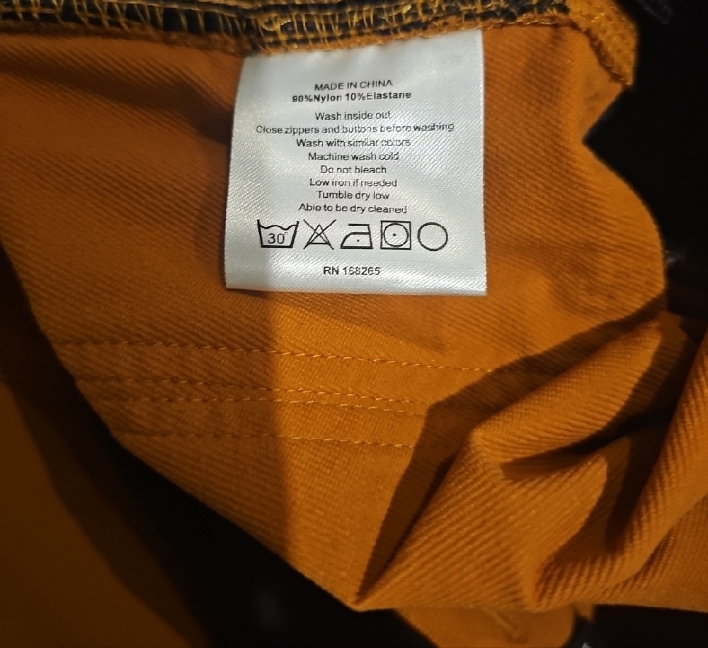 Men's Rustic Orange Cargo Pants - Picture 6 of 6